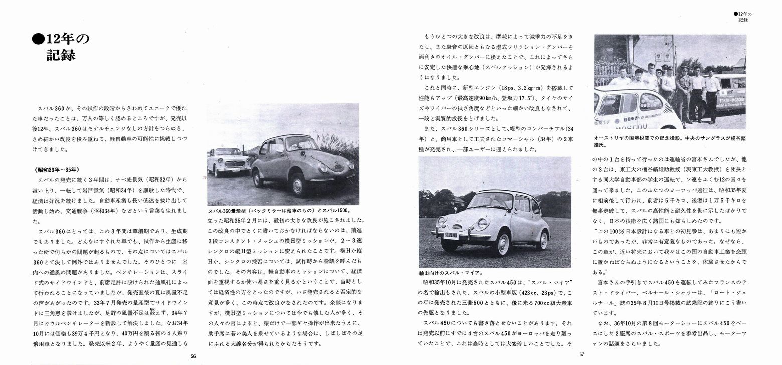 a45N1s The mini history of SUBARU 360 `Xo̗j`(32j